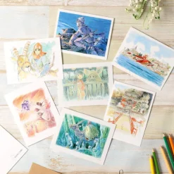 Maison Ghibli Watercolour Greeting cards 24 x 15,8 cm Winter - My Neighbor Totoro