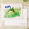 Maison Ghibli Watercolour Greeting cards 24 x 15,8 cm Mei & Totoro & Sakura - My Ne