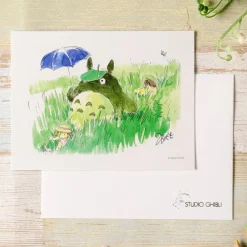 Maison Ghibli Watercolour Greeting cards 24 x 15,8 cm Mei & Totoro & Sakura - My Ne