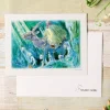 Maison Ghibli Watercolour Greeting cards 24 x 15,8 cm Ashitaka in the forest - Prin