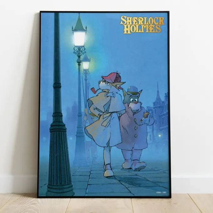 Maison Ghibli Wood Panel 02 - Holmes & Watson - Sherlock Holmes