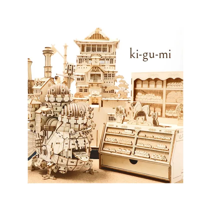 Maison Ghibli Wooden Craft Kit Kigumi Aburaya - Spirited Away