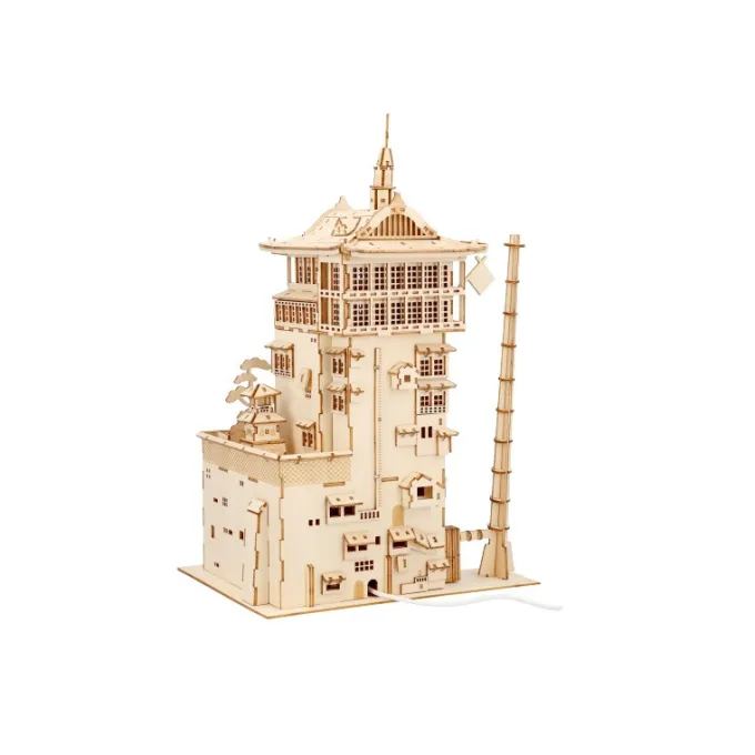 Maison Ghibli Wooden Craft Kit Kigumi Aburaya - Spirited Away