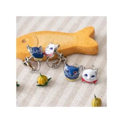 Maison Ghibli Yuki & Moon Pierced Earrings - The Cat Returns